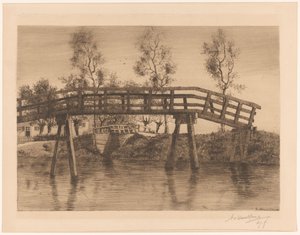 Bro Bridge (II) (titel på objekt) av Adolphe P.H J. van Weezel Errens (signed by artist)