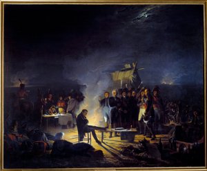 Bivack av Napoleon I på slagfältet Wagram (5-6 juli