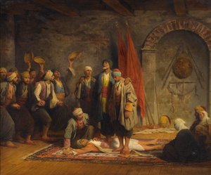 Rifai Sufi-ceremonin av Yvon, Adolphe