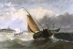 Broadstairs, Squally Weather av Adolphus Knell