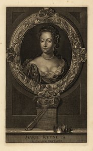 Drottning Mary II av Storbritannien av Adriaan van der (after) Werff