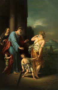 Abraham skickar iväg Hagar och Ismael - - Bibeln