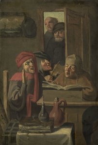 Musikkompani av Adriaen (after) Brouwer