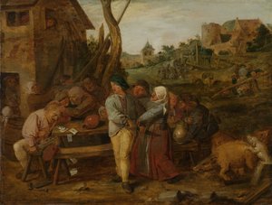 bondebråk av Adriaen Brouwer