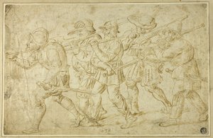 Fotsoldater av Adriaen Brouwer