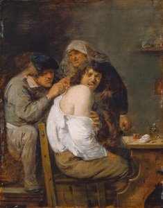 Den bakre operationen, ca 1636 (olja på trä)
