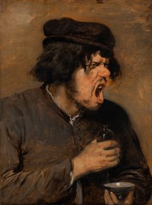 The Bitter Potion, ca 1636-38 (olja på ek) av Adriaen Brouwer