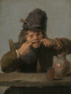 Ungdom som gör ett ansikte, c. 16321635. av Adriaen Brouwer