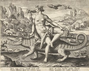 Afrika De fyra kontinenterna (serietitel) av Adriaen Collaert