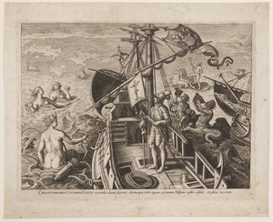 Christopher Columbus av Adriaen Collaert