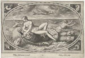 Galatea Zeegoden (serietitel) av Adriaen Collaert