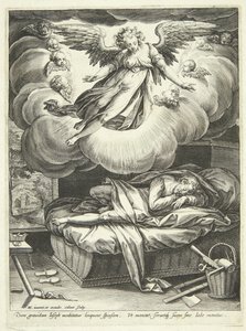 Josefs bebådelse av Adriaen Collaert