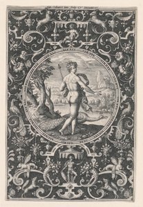Juno, tavla 1, från domen i Paris av Adriaen Collaert