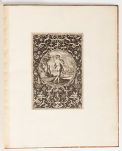 Juno, tallrik från en svit med 6 prydnadsmönster med Judgment of Paris