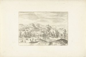 Landskap med en bäck Landskap runt Antwerpen (serietitel) av Adriaen Collaert
