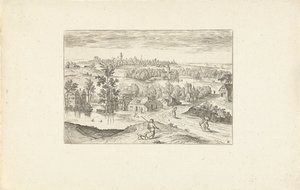 Landskap med en damm Landskap runt Antwerpen (serietitel) av Adriaen Collaert