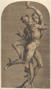 Mercury Abducting Psyche, ca. 1621. av Adriaen Collaert