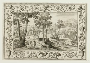 The Journey to Emmaus, från Landscapes with Old and New Testament Scenes och Hunting Scenes