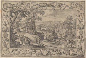 Utsändandet av apostlarna, ca. 1584. av Adriaen Collaert