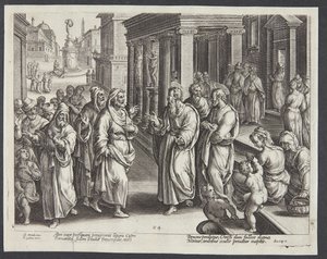 Elymas förblindande av Adriaen Collaert