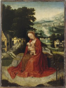 The Rest on the Flight into Egypt, c.1520-30 (olja på panel)