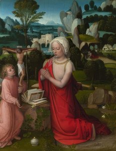 Maria Magdalena i ett landskap. Omkring 1520 av Adriaen Isenbrandt or Isenbrant