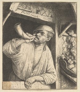 Bagarens blåshorn, 1610-85. av Adriaen Jansz. van Ostade