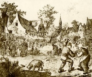 holländskt tivoli av Adriaen Jansz. van Ostade