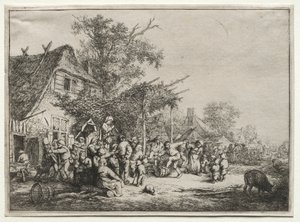 Festival under spaljén. av Adriaen Jansz. van Ostade