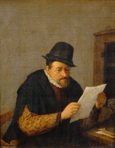 Läser... av Adriaen Jansz. van Ostade