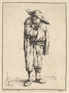 Bonde insvept i sin mantel, 1610-85. av Adriaen Jansz. van Ostade