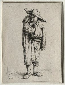 Bonde med handen i kappan. av Adriaen Jansz. van Ostade