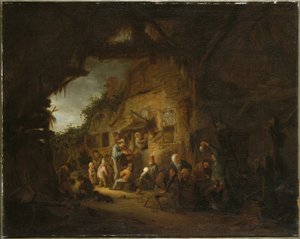 Den gamle spelmannen, 1641 av Adriaen Jansz. van Ostade
