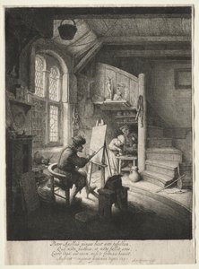 Målarstudion. av Adriaen Jansz. van Ostade