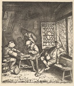 Tric Trac-spelare, 1610-85. av Adriaen Jansz. van Ostade