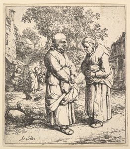 Två skvaller, 1610-85. av Adriaen Jansz. van Ostade