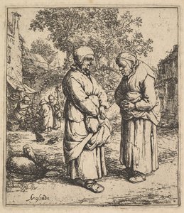 Två skvaller, 1610-85. av Adriaen Jansz. van Ostade