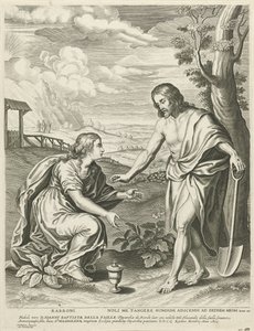 Kristus visar sig som trädgårdsmästare för Maria Magdalena