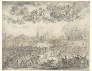 Karl II:s avgång från Scheveningen Kung Karl II går ombord på Scheveningen den 2 juni 1660 av Adriaen Pietersz van de Venne
