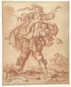 Det krävs starka ben för att bära lyx "Det krävs starka ben för att bära lyx" av Adriaen Pietersz van de Venne