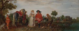 Våren (Mötet) av Adriaen Pietersz van de Venne