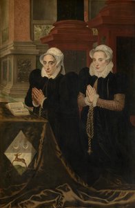 Golgata och familjen Gillis de Smidt och Maria de Deckere (olja på panel)