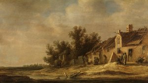 Landskap (olja på panel) av Adriaen Thomasz Key
