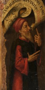 Ett helgon av Adriaen circle of Ysenbrandt