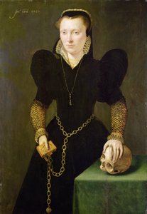 Katheryn av Berain (1535-91) 1568 (olja på pannå) av Adriaen van Cronenburgh
