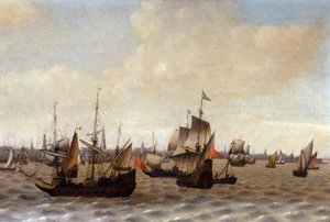 Leverans av Antwerpen (olja på duk)