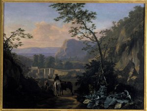 Södra landskapet med ryttare, 1654