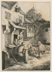 Puckelryggig violinist av Adriaen van Ostade