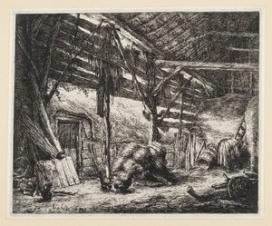 Ladan av Adriaen van Ostade