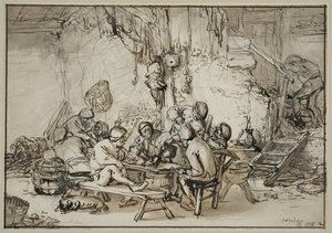 Interiör av en krog av Adriaen van Ostade